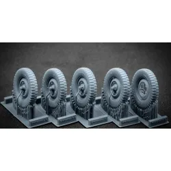 Scalex Ww-35003 1/35 Kubelwagen Type 82 Ordinary Wheel Set For Meng Tamiya
