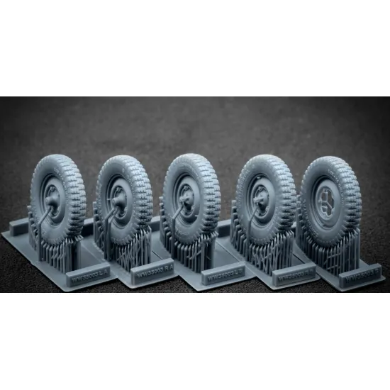 Scalex Ww-35003 1/35 Kubelwagen Type 82 Ordinary Wheel Set For Meng Tamiya
