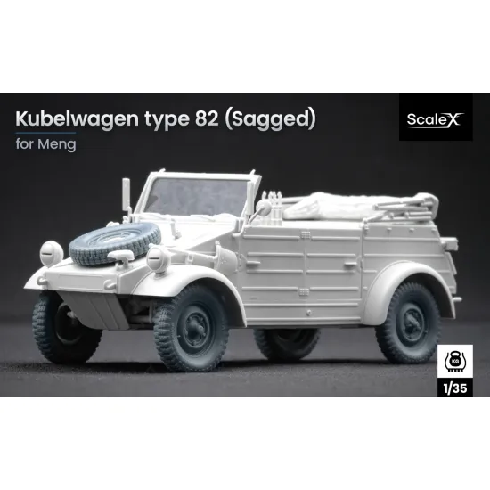 Scalex Ww-35003s 1/35 Kubelwagen Type 82 Sagged Wheel Set For Meng Tamiya