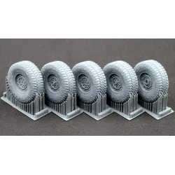 Scalex Wm-35001 1/35 Hmmwv Mt/R 24-bolt Ordinary Wheel Set For Icm