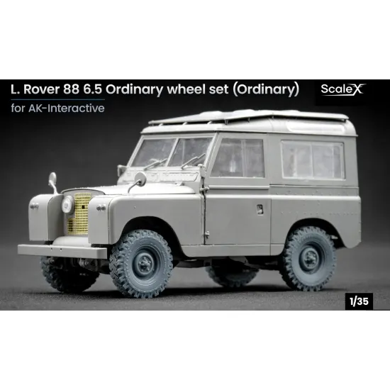 Scalex Wm-35020 1/35 L Rover 88 6 5 Smallordinary Wheel Set For Ak-interactive