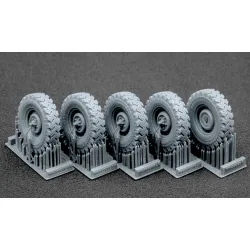 Scalex Wm-35020s 1/35 L Rover 88 6 5 Small Sagged Wheel Set For Ak-interactive