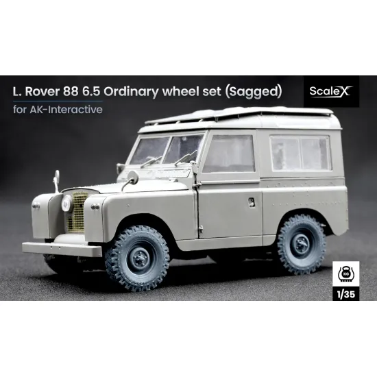 Scalex Wm-35020s 1/35 L Rover 88 6 5 Small Sagged Wheel Set For Ak-interactive
