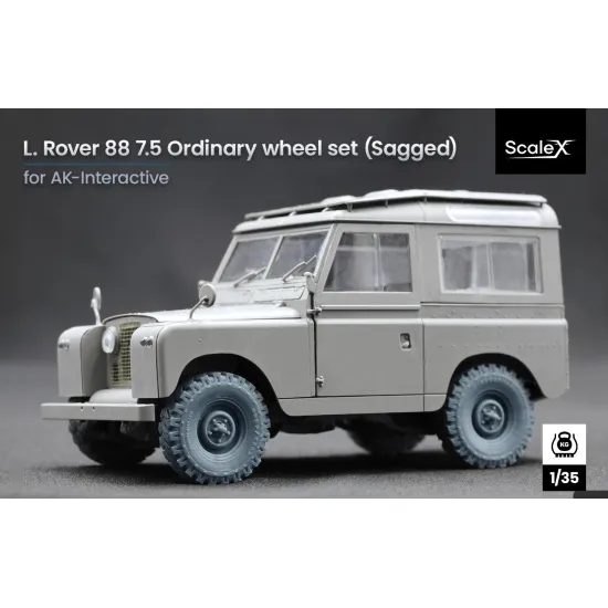 Scalex Wm-35021s 1/35 L Rover 88 7/5 Big Sagged Wheel Set For Ak-interactive