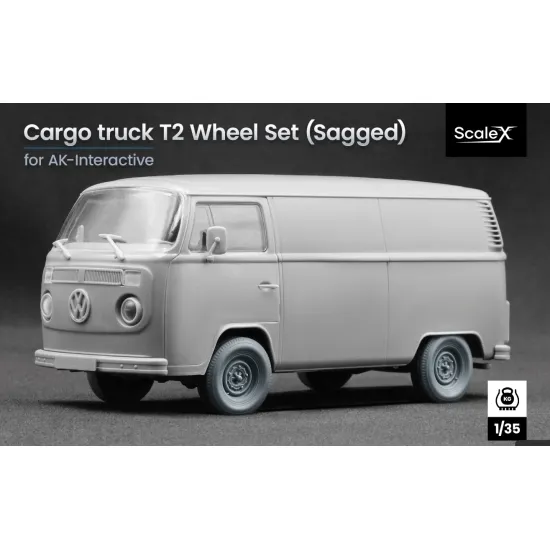 Scalex Wm-35019s 1/35 Cargo Truck T2 Sagged Wheel Set For Ak-interactive