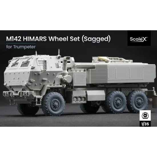 Scalex Wm-35011s 1/35 Himars V1 Sagged Wheel Set For Trumpeter