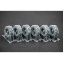 Scalex Wm-35012s 1/35 Himars V2 Sagged Wheel Set For Trumpeter