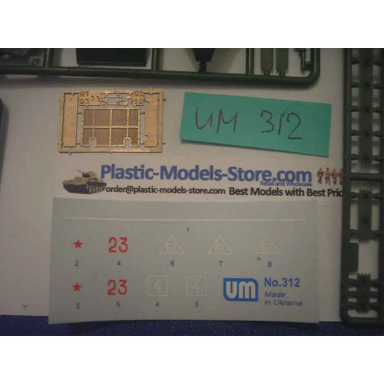 BT-7A Wheel-Track Tank Artillery Turret Gun WWII 1/72 UM 312