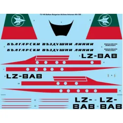 26decals 72-140 1/72 Balkan Early Antonov An-12 Decal For Aircraft