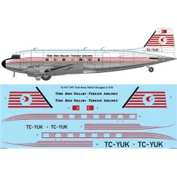 26decals 72-147 1/72 Thy Turk Hava Yollari Douglas C-47 Decal For Aircraft
