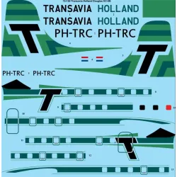26decals 72-150 1/72 Transavia Holland Douglas Dc-6b Decal For Aircraft