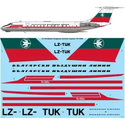 26decals 72-154 1/72 Balkan Early Tupolev Tu-134a Decal For Aircraft