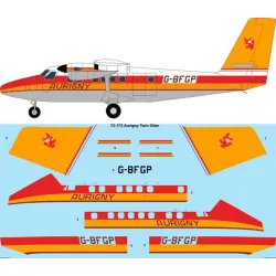 26decals 72-172 1/72 Aurigny Twin Otter Decal For Aircraft