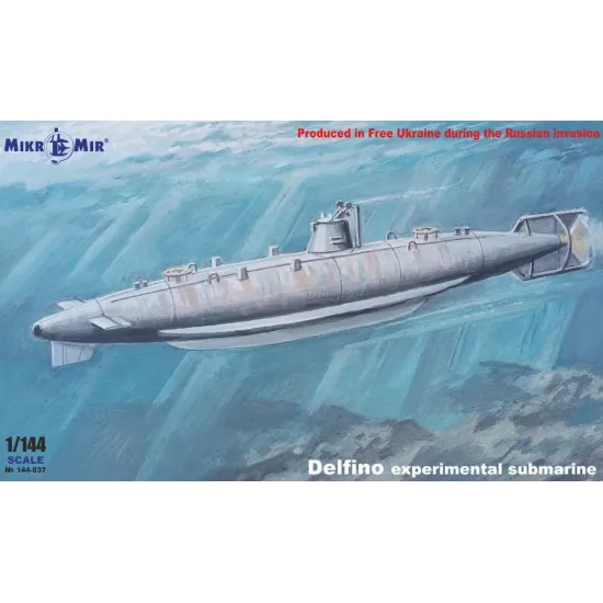 Mikro Mir 144-037 1/144 Delfino Submarine Plastic Model Kit