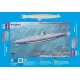 Mikro Mir 144-037 1/144 Delfino Submarine Plastic Model Kit
