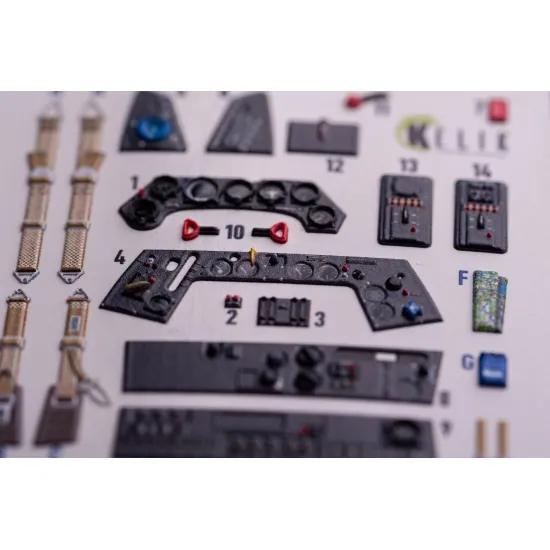 Kelik K35042 1/35 Fw-190a-8 - Interior 3d Decals For Border Models Kit