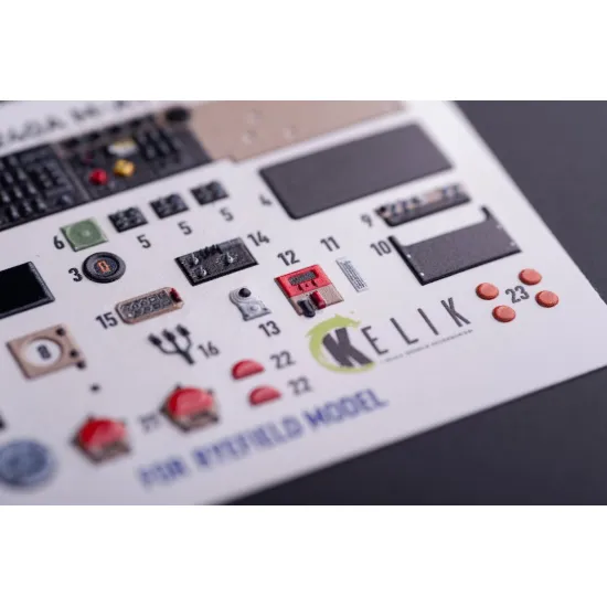 Kelik K35043 1/35 M1240a M-atv - Interior 3d Decals For Rfm Kit