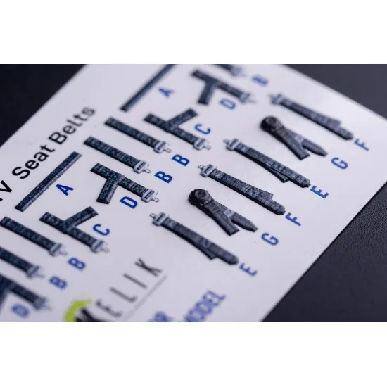 Kelik K35044 1/35 M1240a M-atv Seat Belts - Interior 3d Decals For Rfm Kit