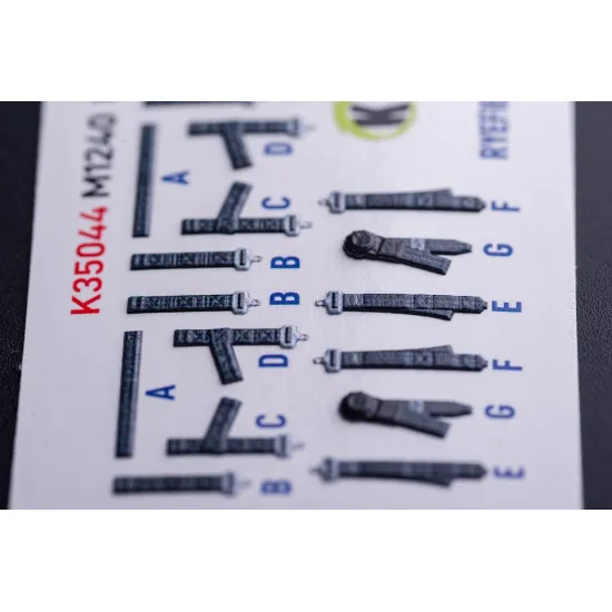 Kelik K35044 1/35 M1240a M-atv Seat Belts - Interior 3d Decals For Rfm Kit