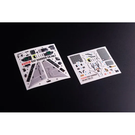 Kelik K32038 1/32 Gr Mk7 Harrier - Interior 3d Decals For Trumpeter Kit