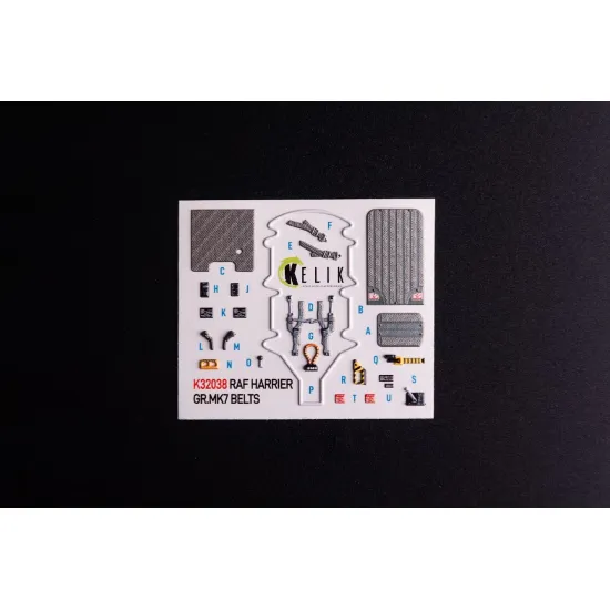 Kelik K32038 1/32 Gr Mk7 Harrier - Interior 3d Decals For Trumpeter Kit