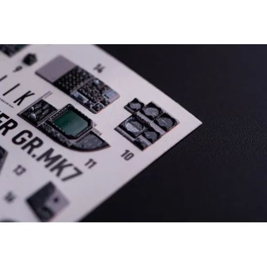 Kelik K32038 1/32 Gr Mk7 Harrier - Interior 3d Decals For Trumpeter Kit