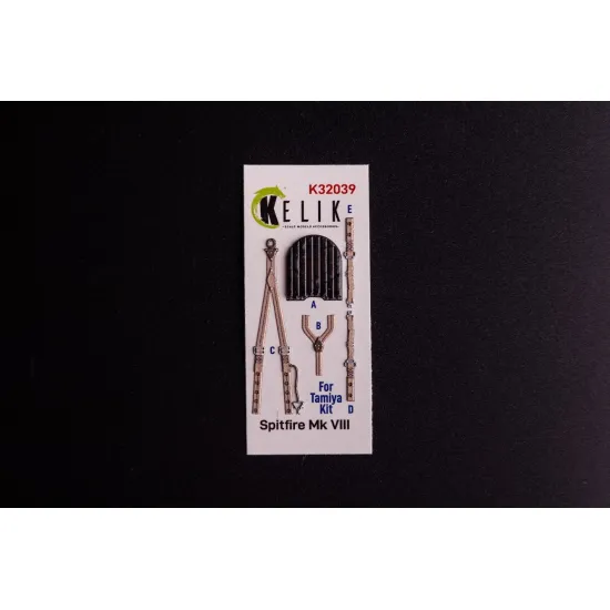 Kelik K32039 1/32 Spitfire Mk Viii - Interior 3d Decals For Tamiya Kit