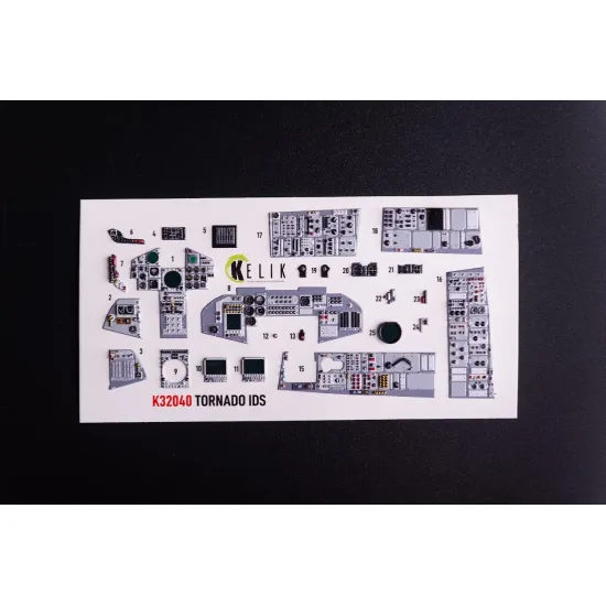 Kelik K32040 1/32 Tornado Ids - Interior 3d Decals For Italeri Kit