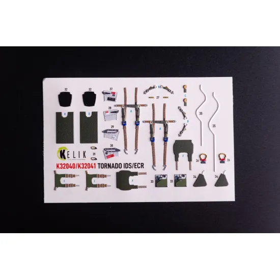 Kelik K32040 1/32 Tornado Ids - Interior 3d Decals For Italeri Kit
