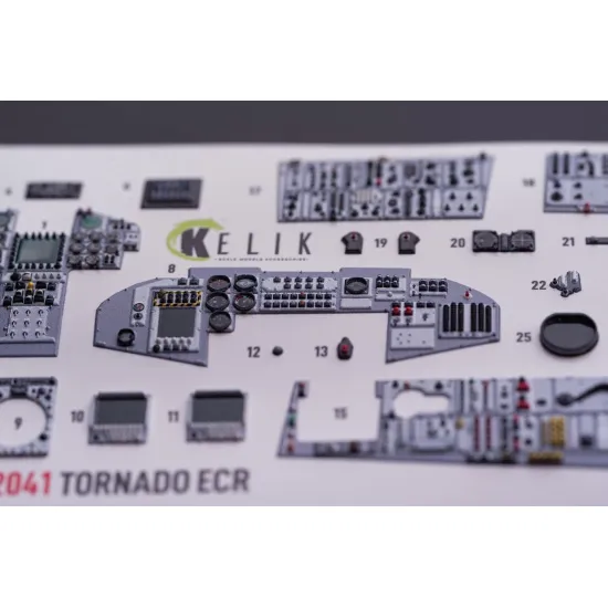 Kelik K32041 1/32 Tornado Ecr - Interior 3d Decals For Italeri Kit