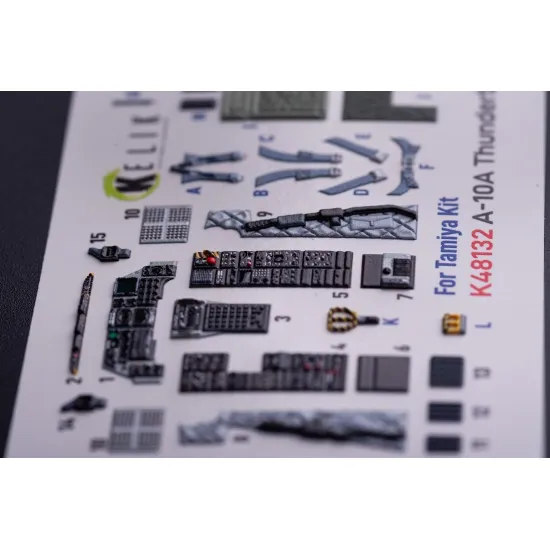 Kelik K48132 1/48 A-10a - Interior 3d Decals For Tamiya Kit
