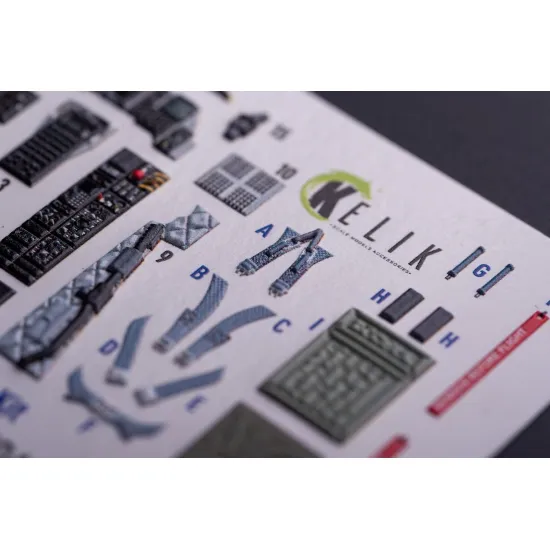 Kelik K48132 1/48 A-10a - Interior 3d Decals For Tamiya Kit
