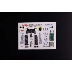 Kelik K48133 1/48 A-10c - Interior 3d Decals For Gwh Kit