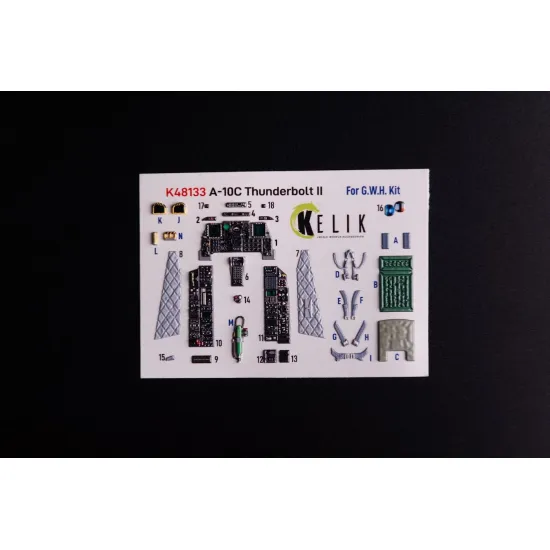 Kelik K48133 1/48 A-10c - Interior 3d Decals For Gwh Kit
