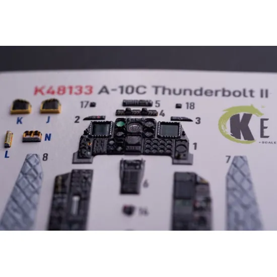 Kelik K48133 1/48 A-10c - Interior 3d Decals For Gwh Kit