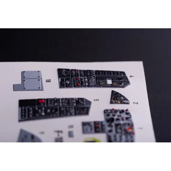 Kelik K48134 1/48 F-101b Voodoo - Interior 3d Decals For Zimi Model/Kittyhawk Kit
