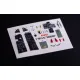 Kelik K48135 1/48 F-101a/C Voodoo - Interior 3d Decals For Zimi Model/Kittyhawk Kit