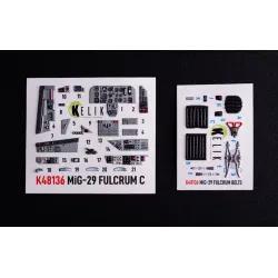 Kelik K48136 1/48 Mig-29c 9-13 Fulcrum Interior 3d Decals For Gwh