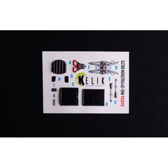 Kelik K48136 1/48 Mig-29c 9-13 Fulcrum Interior 3d Decals For Gwh