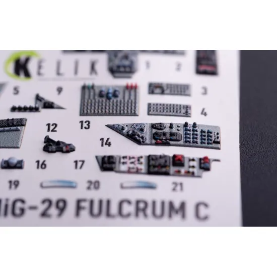 Kelik K48136 1/48 Mig-29c 9-13 Fulcrum Interior 3d Decals For Gwh