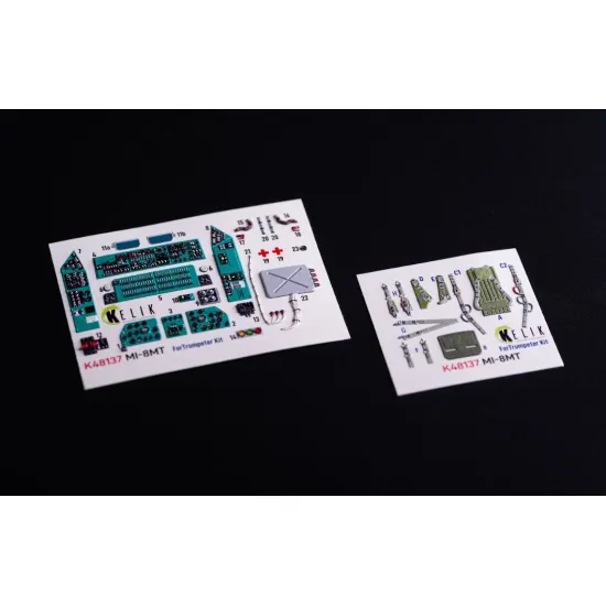 Kelik K48137 1/48 Mi-8mt - Interior 3d Decals For Trumpeter Kit