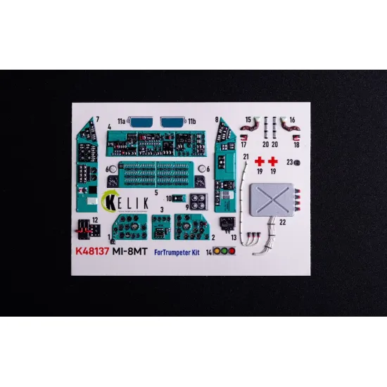 Kelik K48137 1/48 Mi-8mt - Interior 3d Decals For Trumpeter Kit