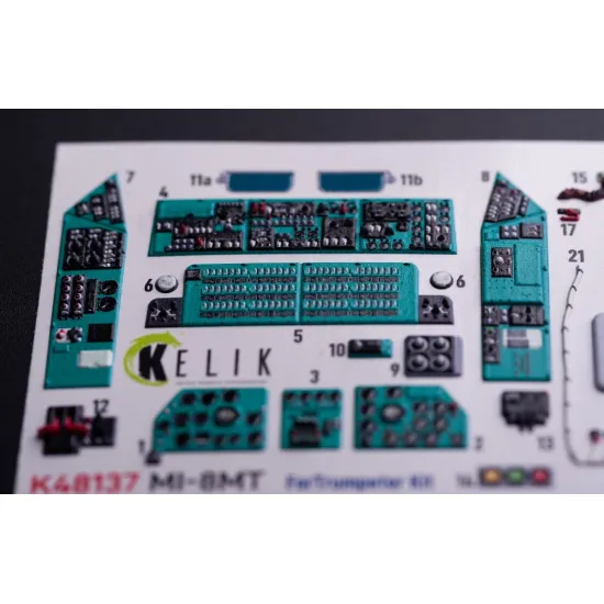 Kelik K48137 1/48 Mi-8mt - Interior 3d Decals For Trumpeter Kit