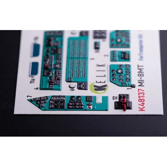 Kelik K48137 1/48 Mi-8mt - Interior 3d Decals For Trumpeter Kit
