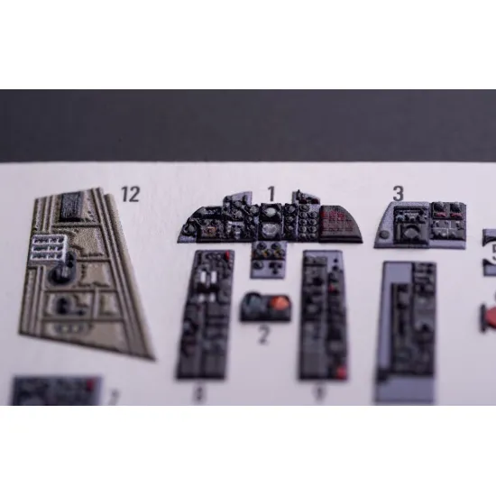 Kelik K72068 1/72 Rf-4b - Interior 3d Decals For Hasegawa Kit