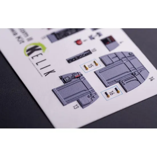 Kelik K72068 1/72 Rf-4b - Interior 3d Decals For Hasegawa Kit