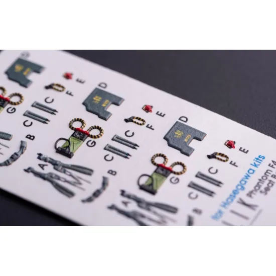 Kelik K72068 1/72 Rf-4b - Interior 3d Decals For Hasegawa Kit