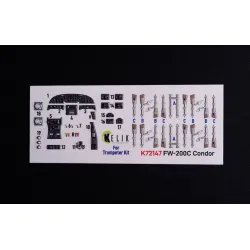 Kelik K72147 1/72 Fw-200c Condor - Interior 3d Decals For Trumpeter Kit