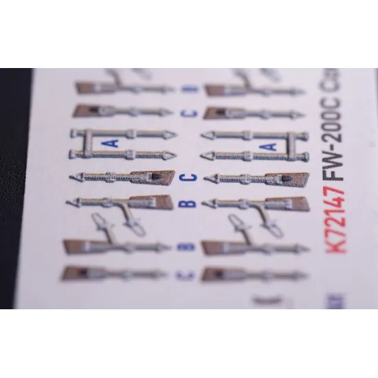 Kelik K72147 1/72 Fw-200c Condor - Interior 3d Decals For Trumpeter Kit