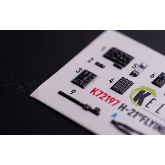 Kelik K72197 1/72 H-21 Flying Banana - Interior 3d Decals For Italeri Kit